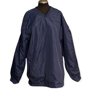 NWOT - Sport-Tek mens navy blue pullover windbreaker